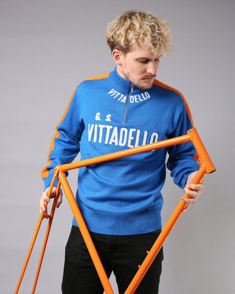 Knitted cycling sales jersey